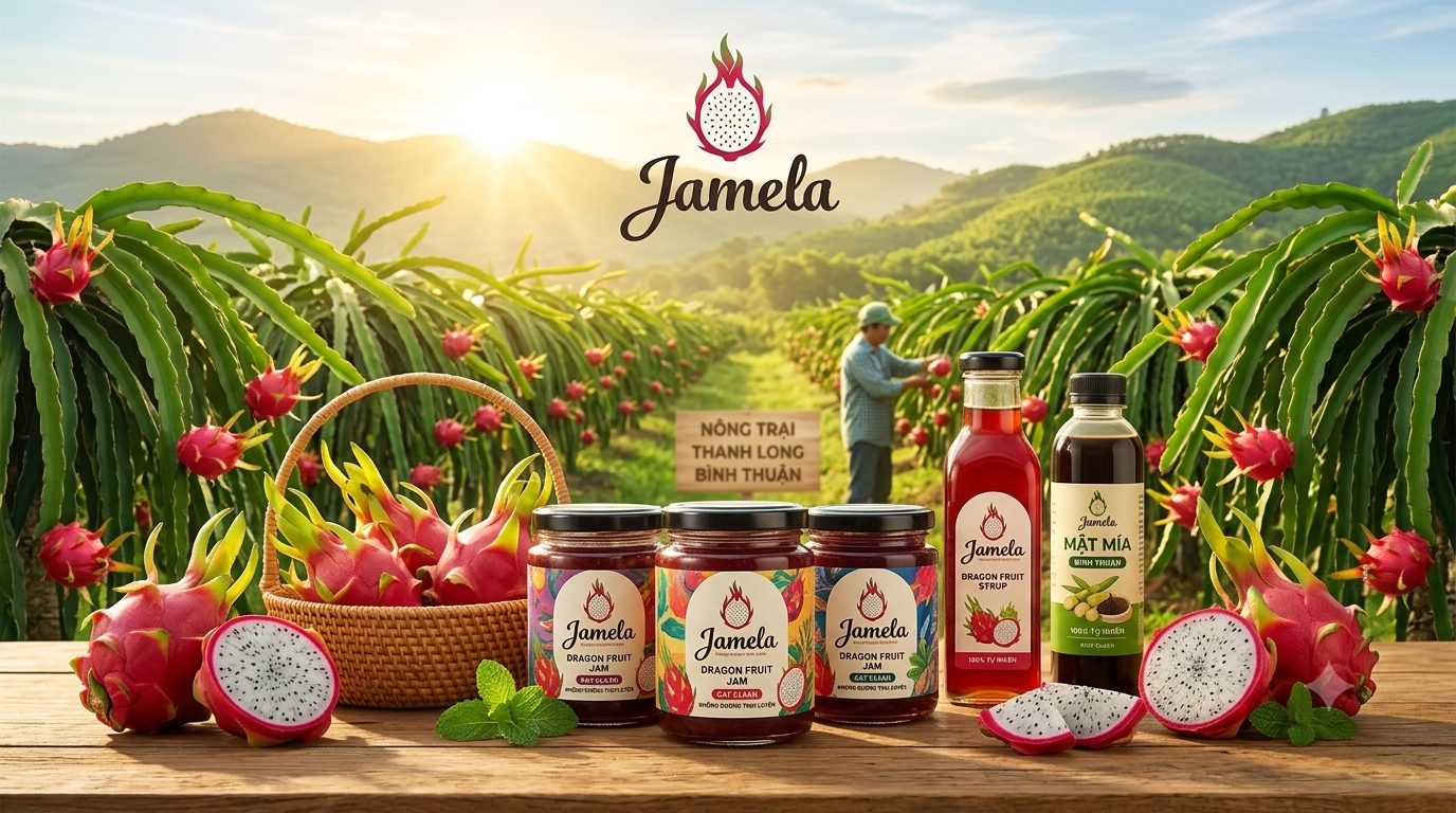 Nông trại thanh long đỏ Bình Thuận và dòng sản phẩm Jamela